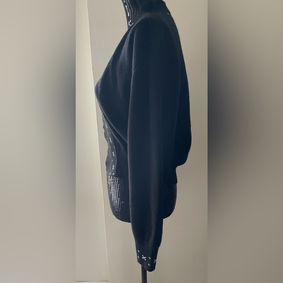 Vintage Fabrice Karel Black Open Cocoon Sweater - Picture 3 of 10